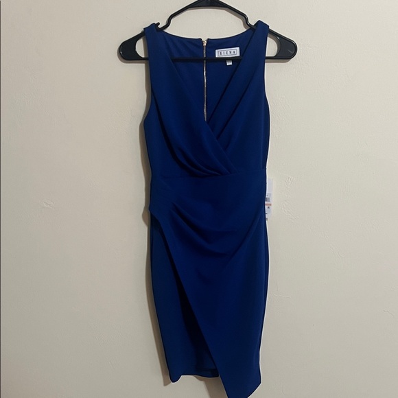 Siena Royal Blue Mini Dress - Picture 1 of 4